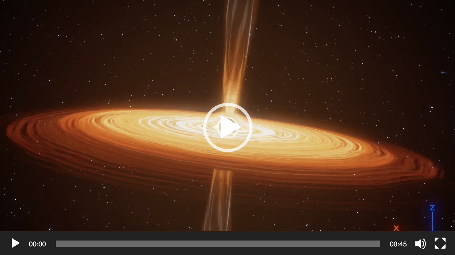 ブラックホールの動画画像