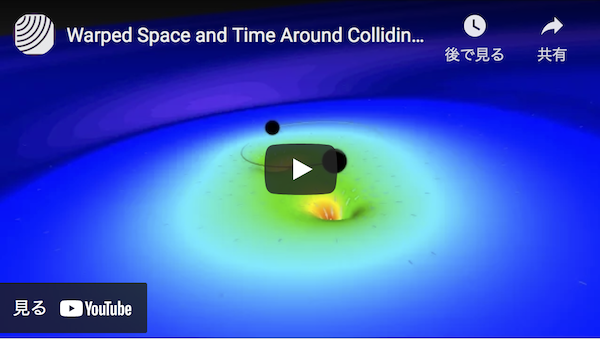 二重ブラックホール連星の動画画像