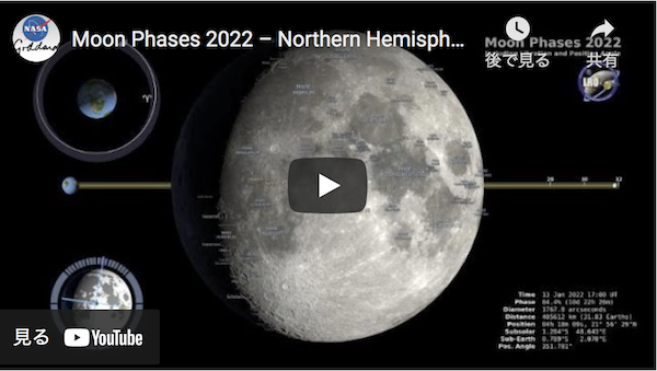 月の位相の動画画像