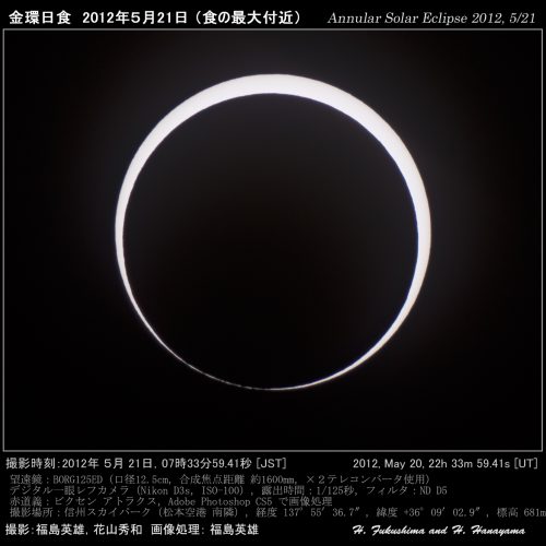 金環日食バージョン　その③ 金環日食2019 - 次は2035年9月2日 - 美しい太陽のリング - Gney